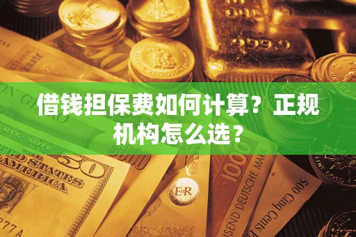 济南借钱担保费如何计算？正规机构怎么选？