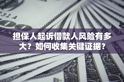济南担保人起诉借款人风险有多大？如何收集关键证据？