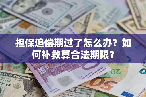 济南担保追偿期过了怎么办？如何补救算合法期限？