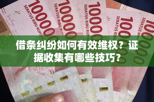 济南借条纠纷如何有效维权？证据收集有哪些技巧？
