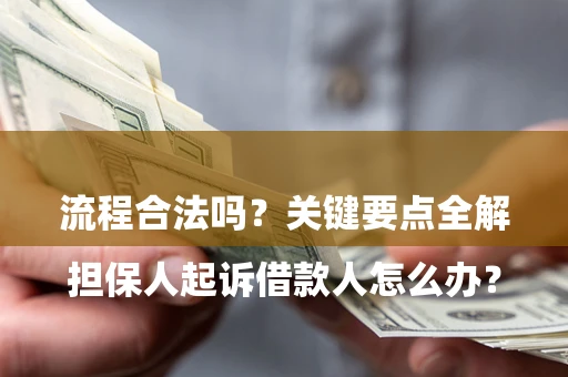 济南

担保人起诉借款人怎么办？流程合法吗？关键要点全解析