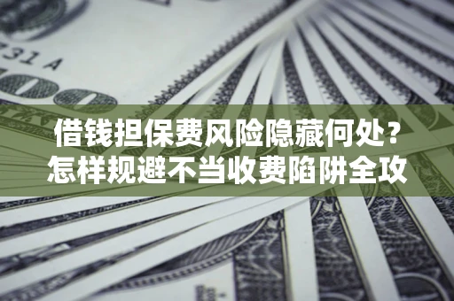 济南借钱担保费风险隐藏何处？怎样规避不当收费陷阱全攻略！