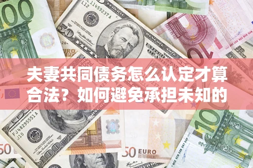 济南夫妻共同债务怎么认定才算合法？如何避免承担未知的债务风险？