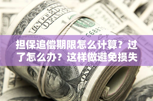 济南担保追偿期限怎么计算？过了怎么办？这样做避免损失！