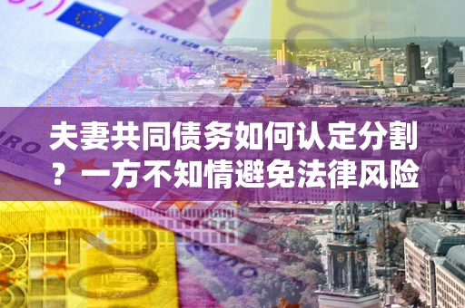 济南夫妻共同债务如何认定分割？一方不知情避免法律风险必看！
